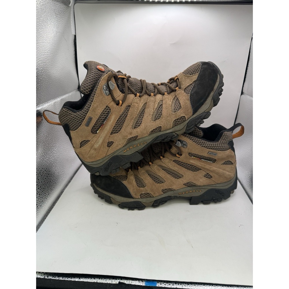 Merrell Moab 3 Mid Waterproof Hiking Boots Mens Earth Brown J035839 Size 10.5M